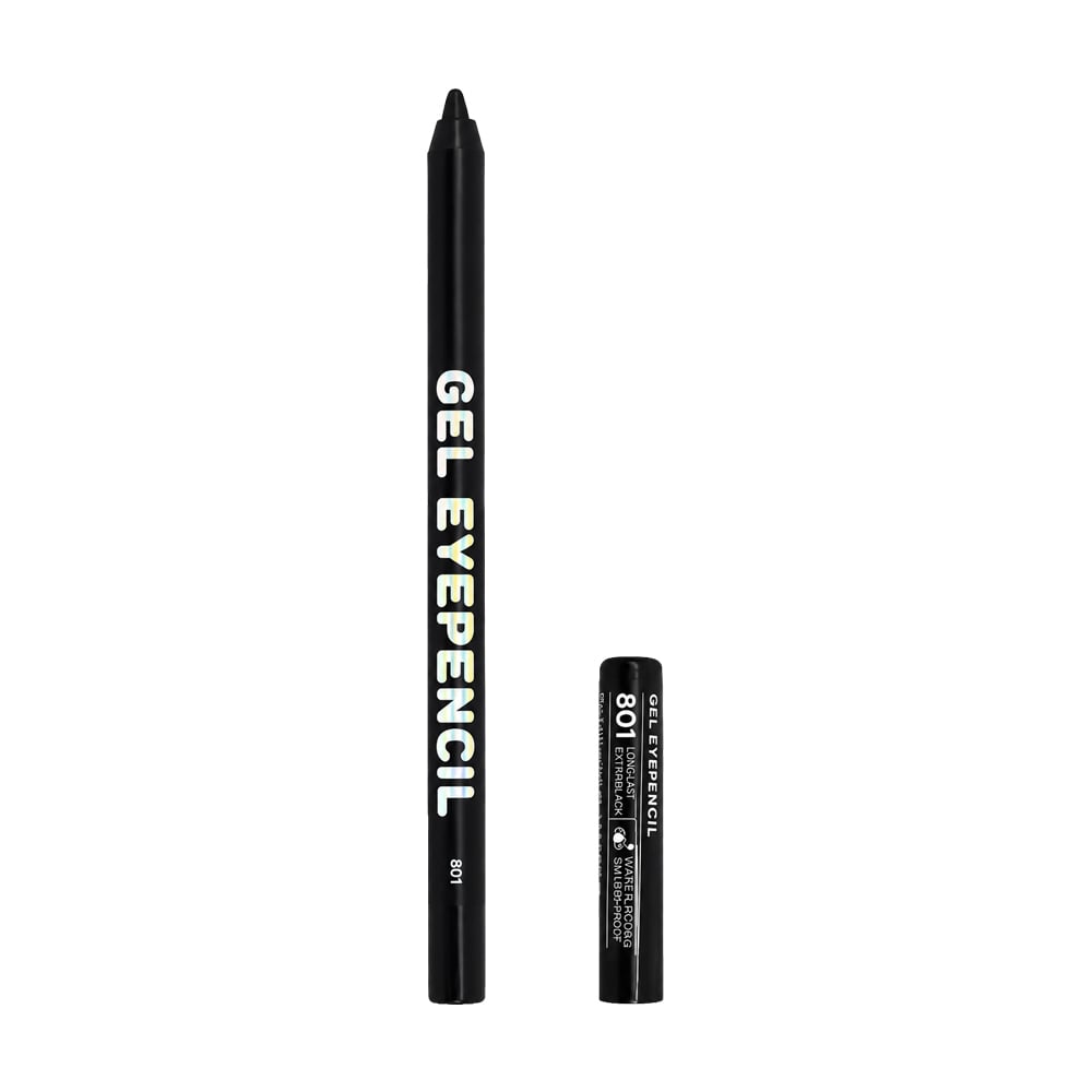 Гелевий олівець для очей Parisa Cosmetics Gel Eyepencil 801 Чорний, 1.2 г